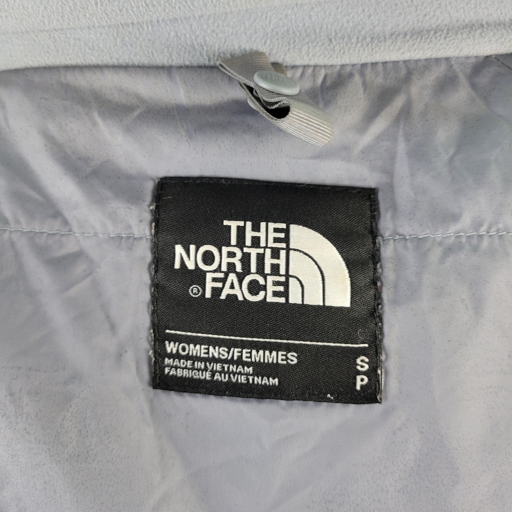 Womans The North Face HyVent Lightweight Jacket Gray/Pink size Small Hooded - Picture 14 of 16